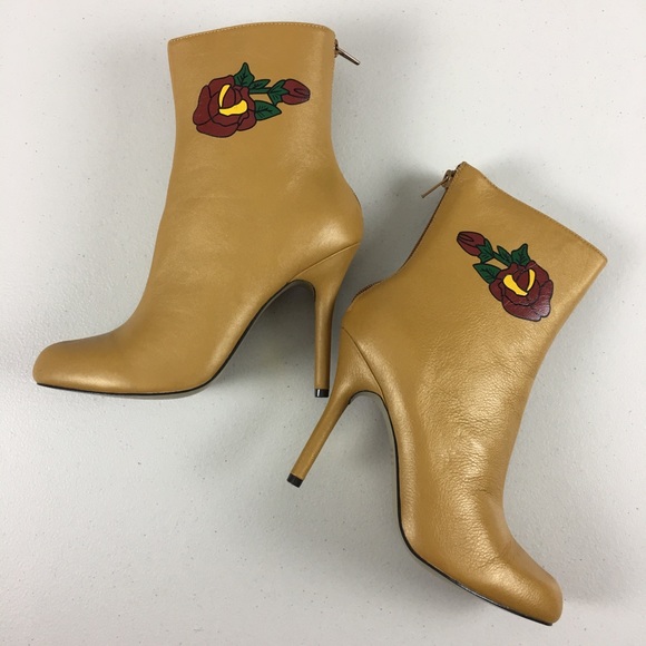 Martinez Valero Tan Leather Ankle Boots 7.5 - Picture 3 of 8